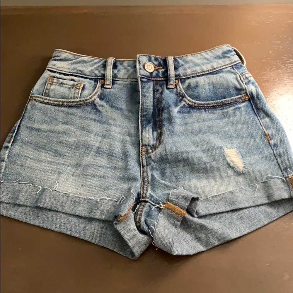 Aquarius Denim Mom Shorts